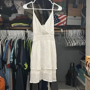 SHEIN White Layered Dress. Size XS
